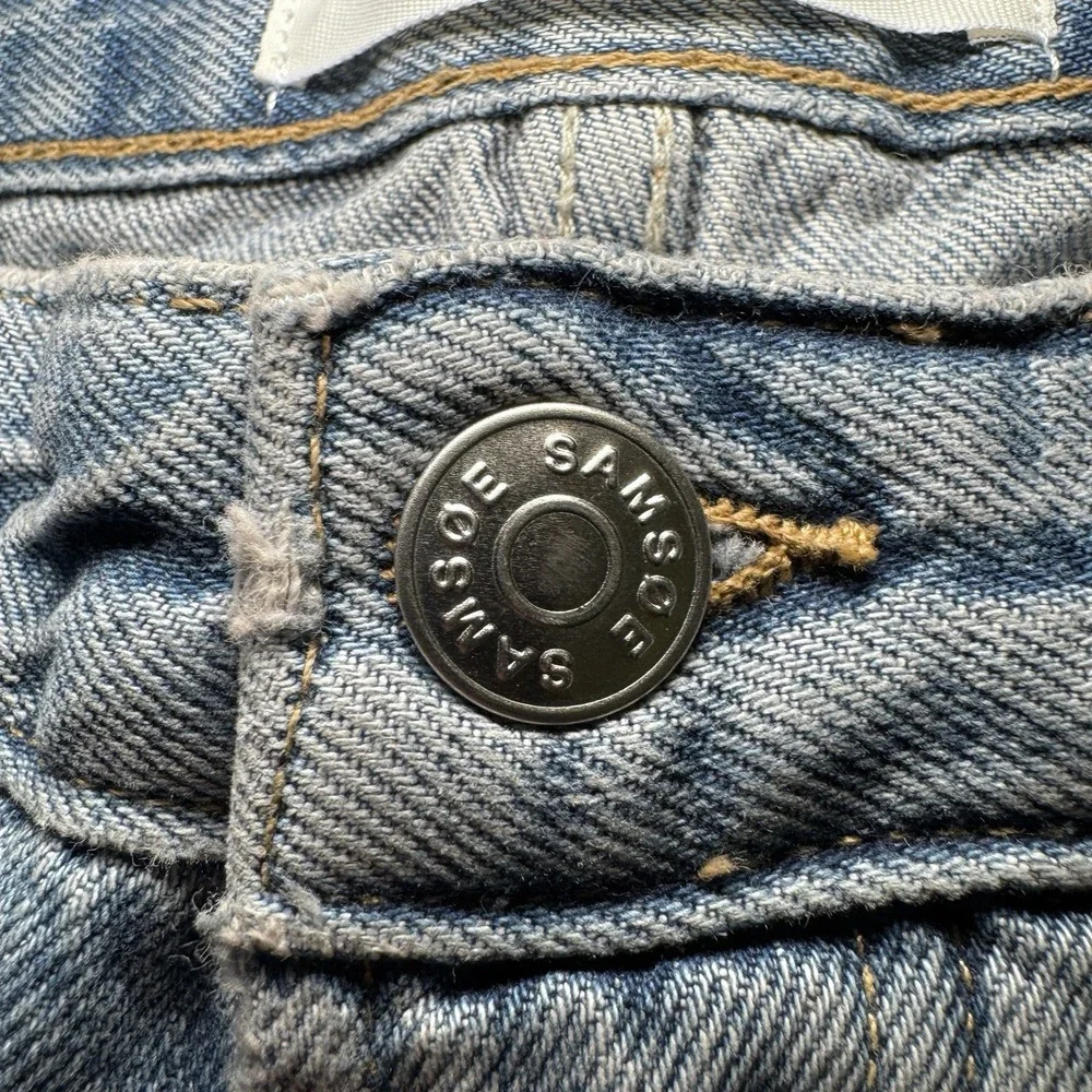 Samsoe Samsoe Jeans Mens 32 34 (33x34) Eddie Button Fly Blue Moon New - Picture 4 of 13